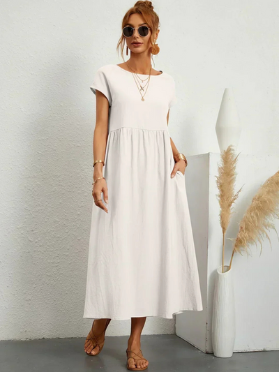 Isabella | Elegant klänning med rund hals