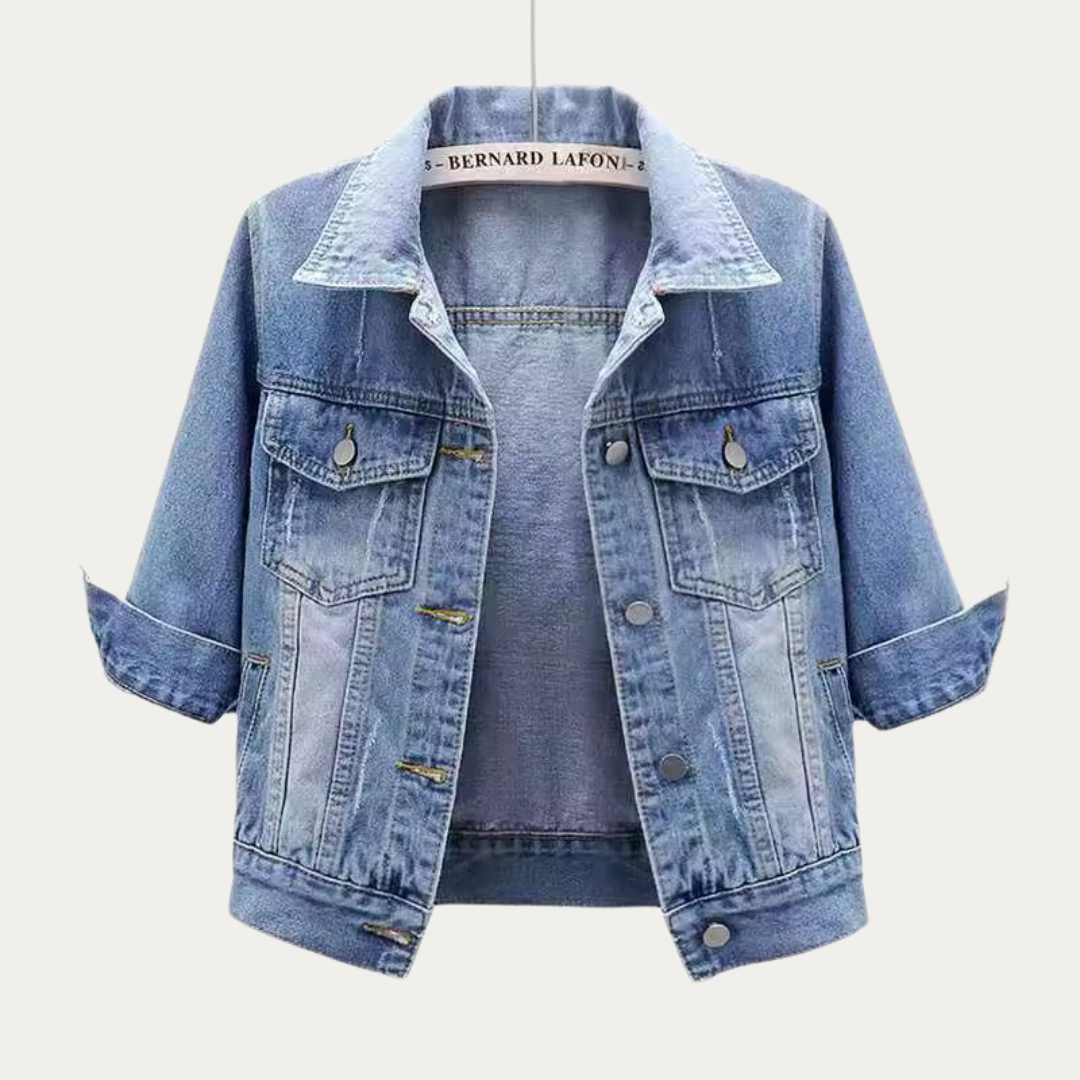 Märta | Klassisk Jeansjacka för Vardagsbruk