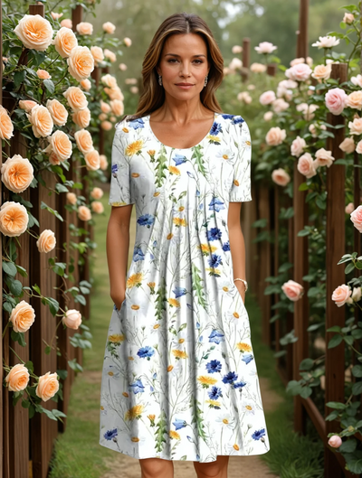 Marga | Elegant klänning med magtäckning