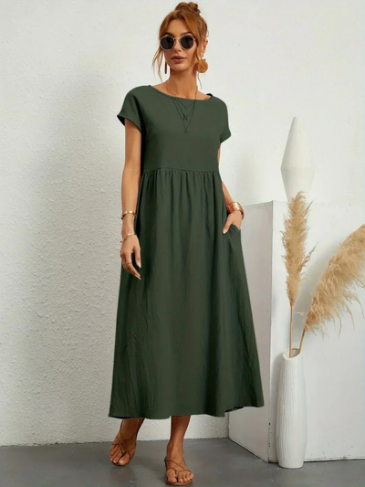 Isabella | Elegant klänning med rund hals