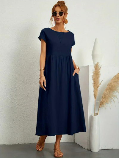 Isabella | Elegant klänning med rund hals