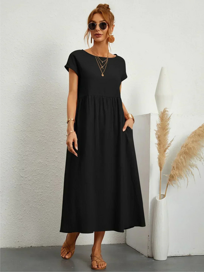 Isabella | Elegant klänning med rund hals