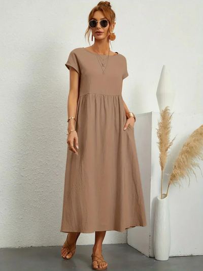 Isabella | Elegant klänning med rund hals