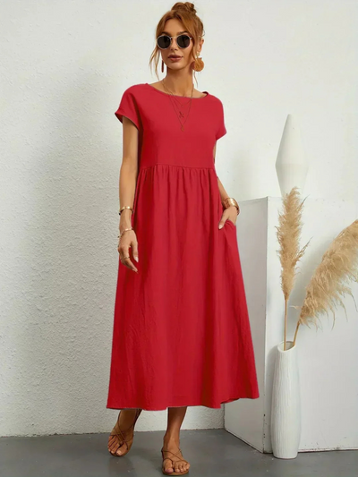 Isabella | Elegant klänning med rund hals
