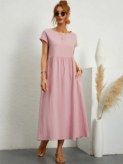 Isabella | Elegant klänning med rund hals